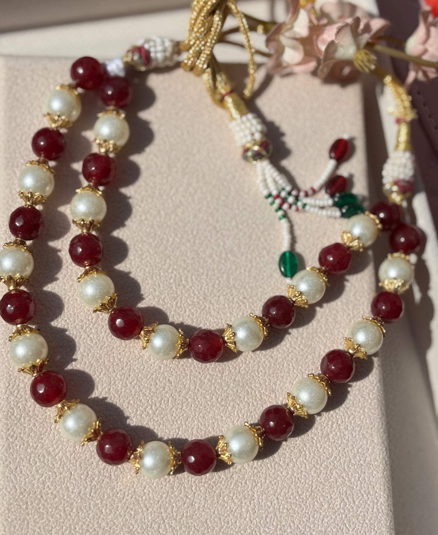 Rubi Stone dual layered choker