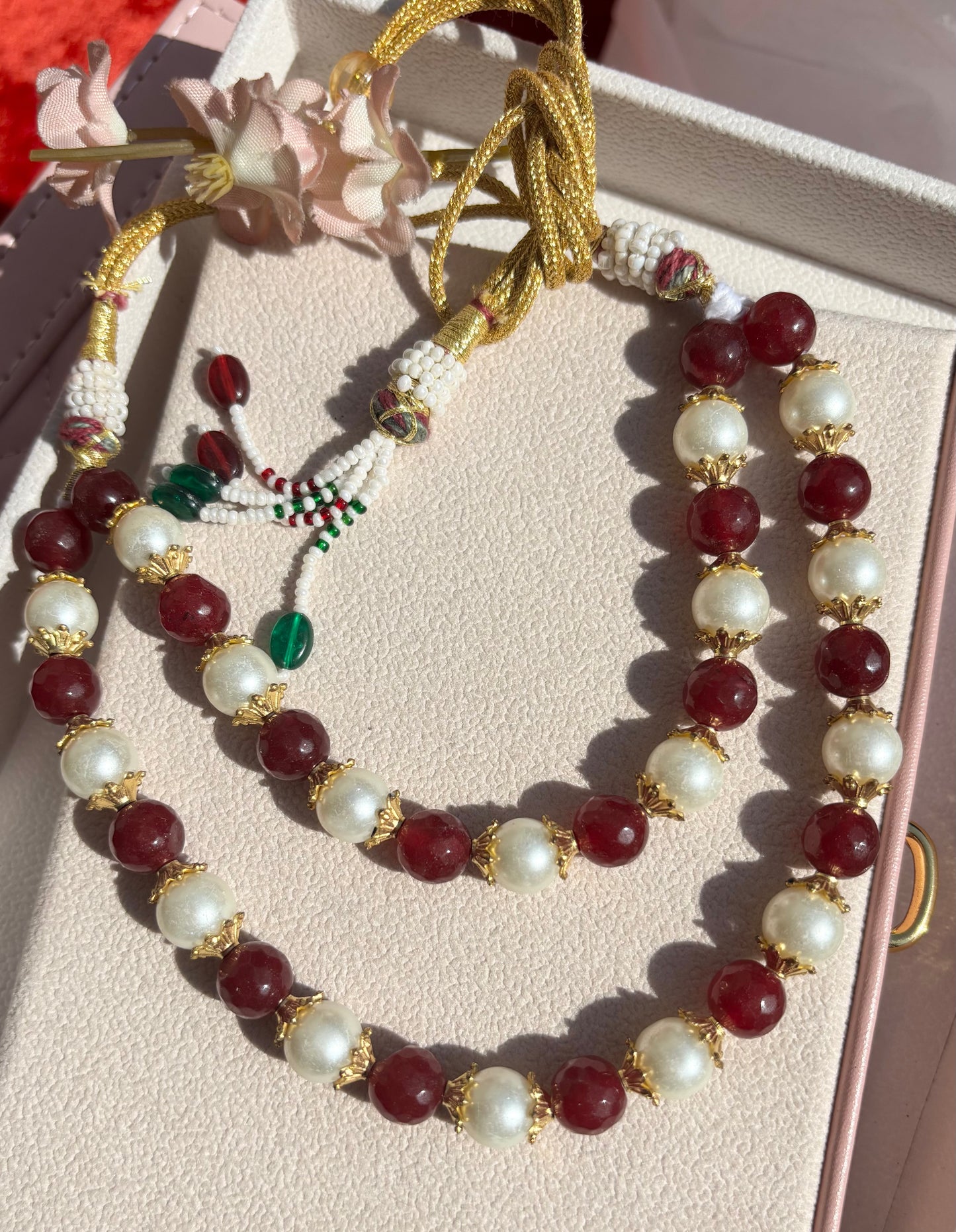 Rubi Stone dual layered choker