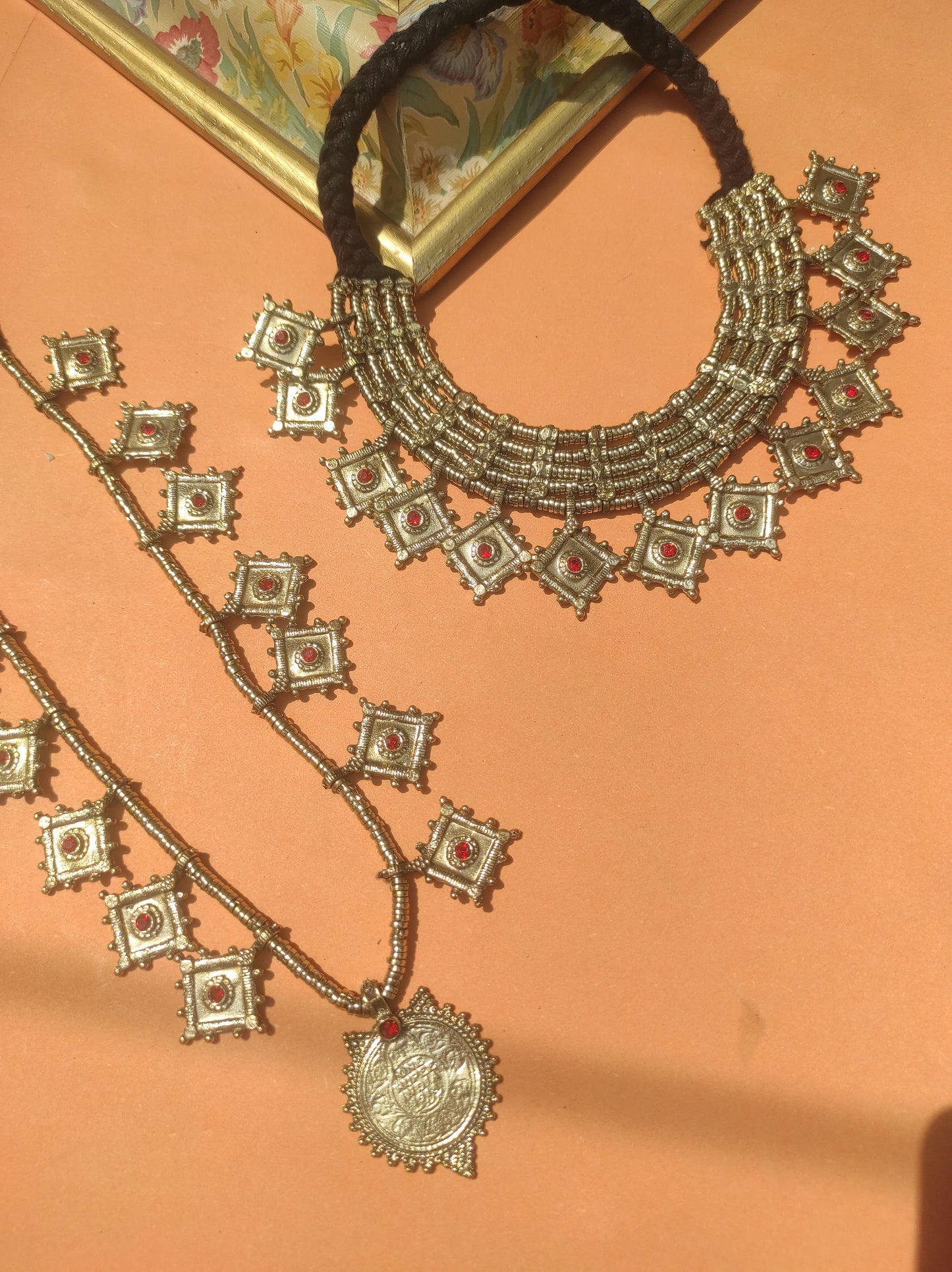 Afghan necklace +mala combo