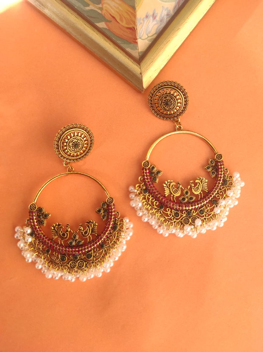 ER-8 Dessert peacock earrings ER-7