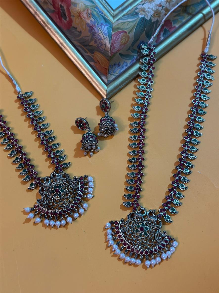 KS-9 Kolhapuri Necklace and Mala Combo Set.