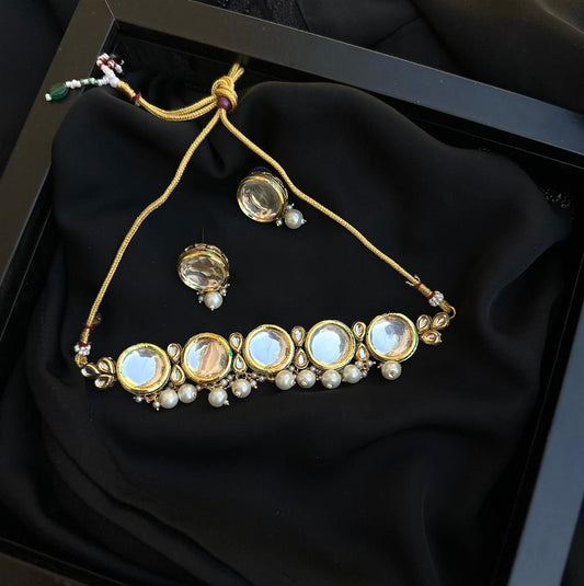 CS-2 Dual Side Wearable Jaipuri Kundan Set