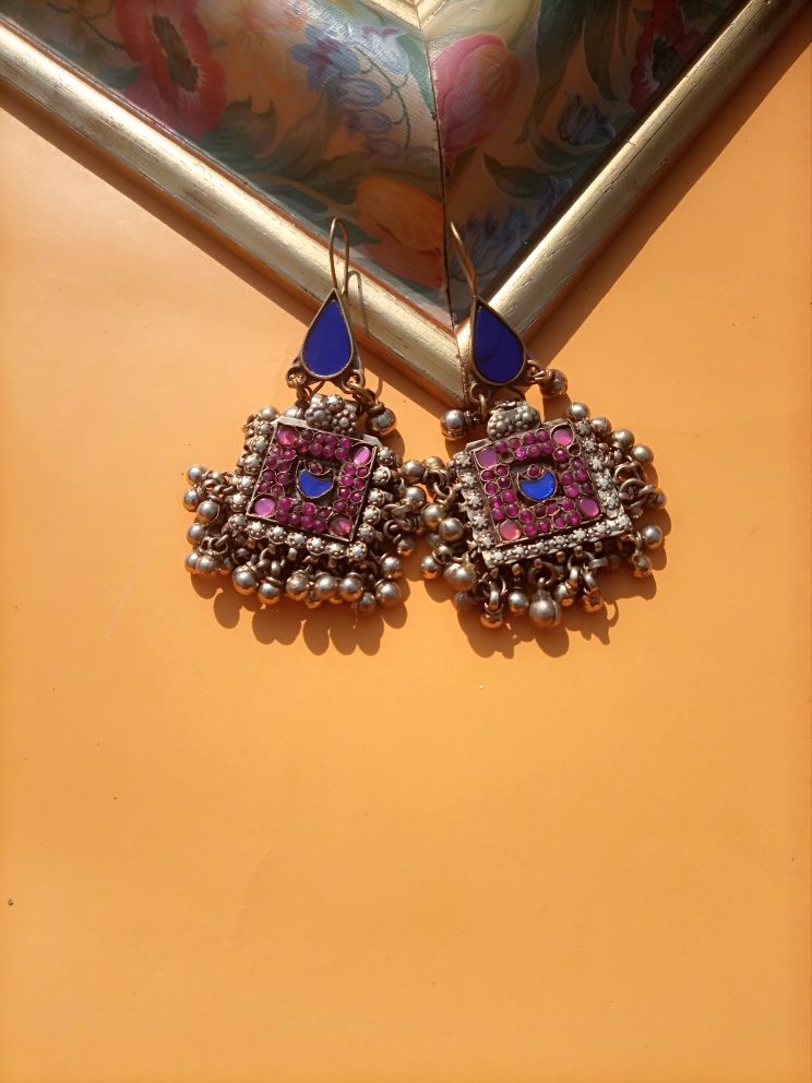 Antique afghani jhumki