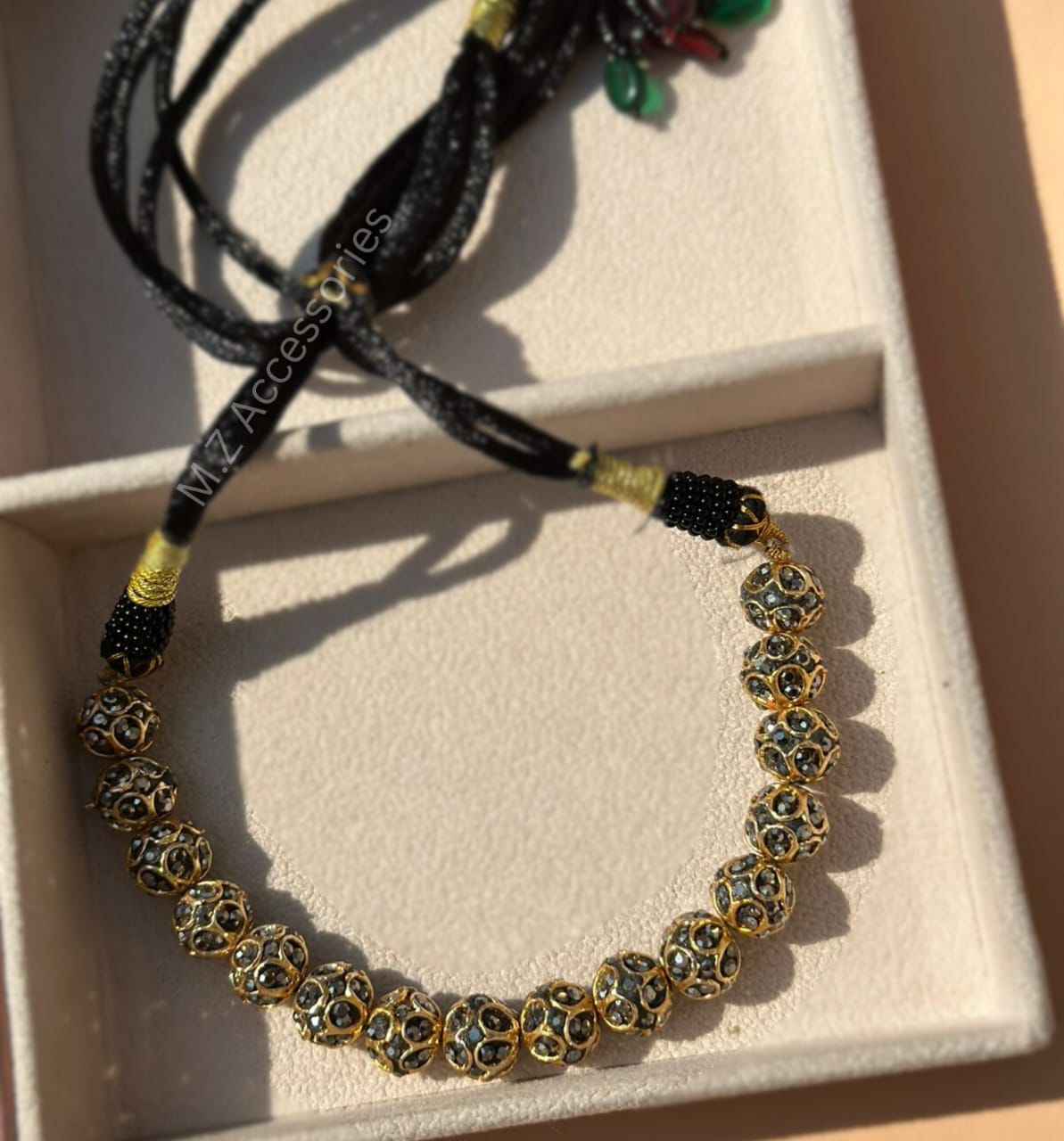 Turkish stone beaded choker