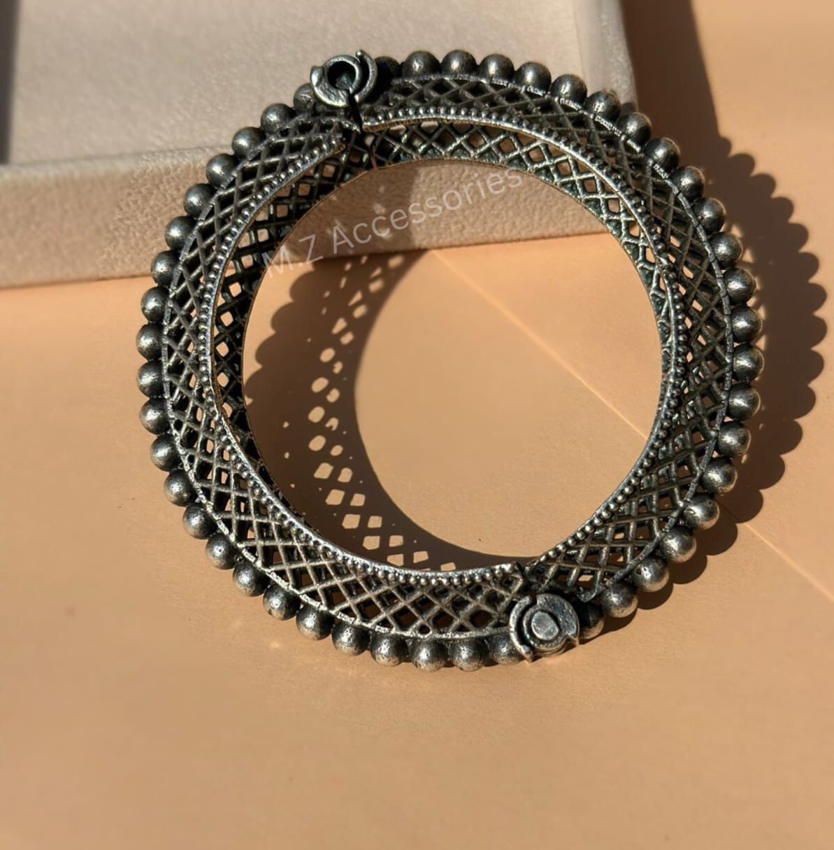 BAN-20 Oxidized german silver openable kara