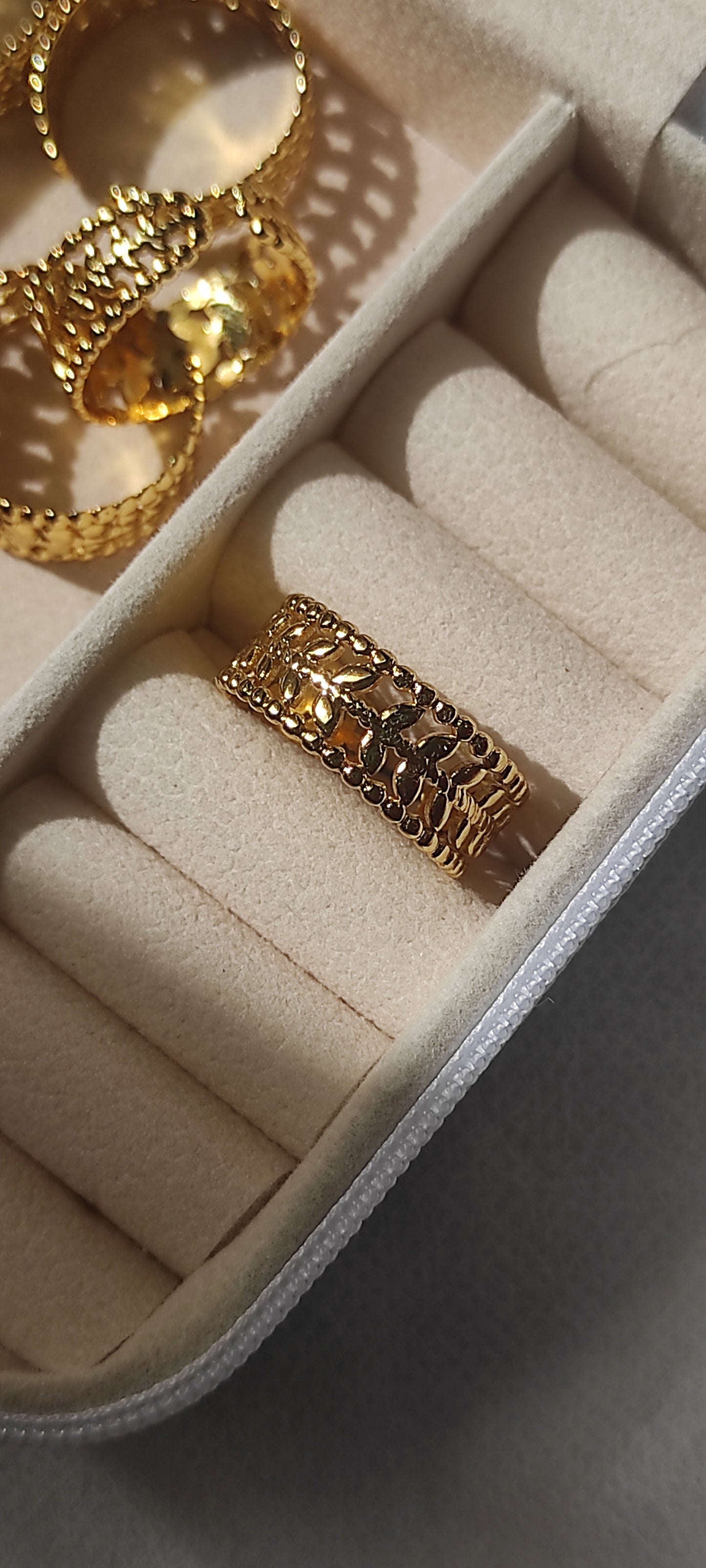RIN-11 adjustable size antique polish ring
