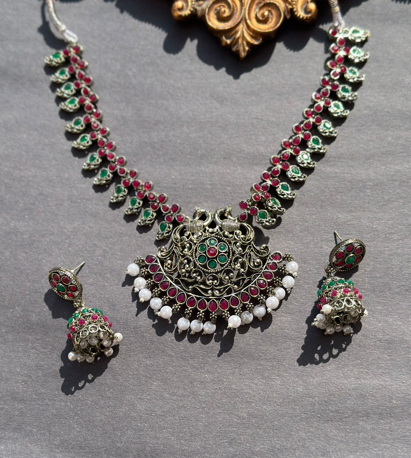 KS-9 Kolhapuri Necklace and Mala Combo Set.