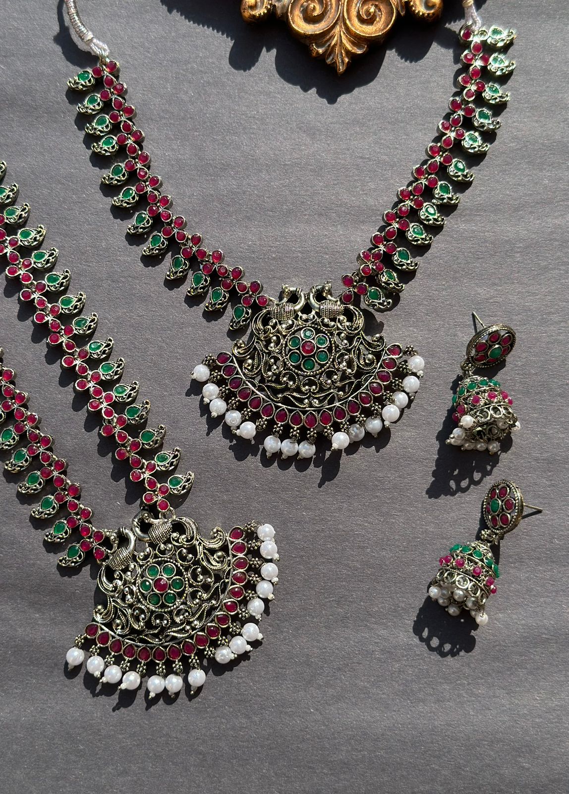 KS-9 Kolhapuri Necklace and Mala Combo Set.