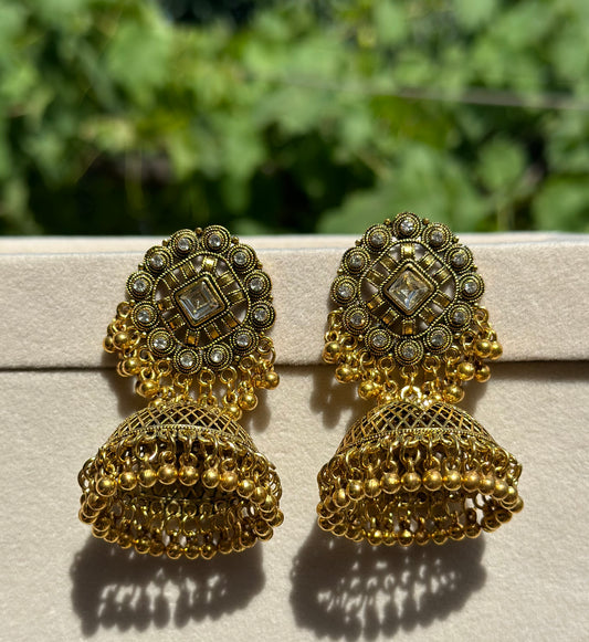 Antique jhumki earrings