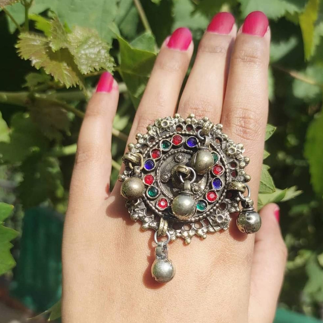 Antique afghan ring