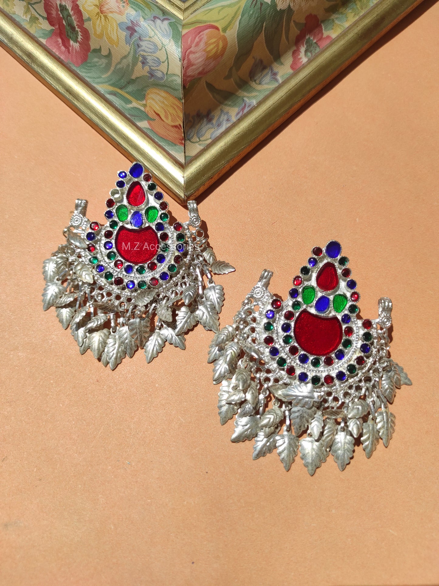 Afghani leaf earrings