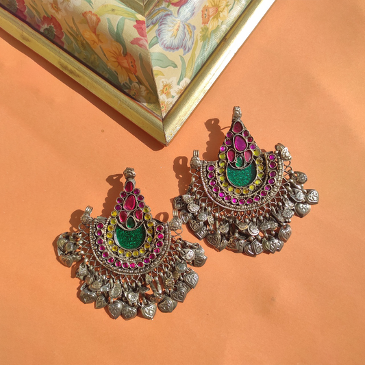 Vintage heavy big size jhumka