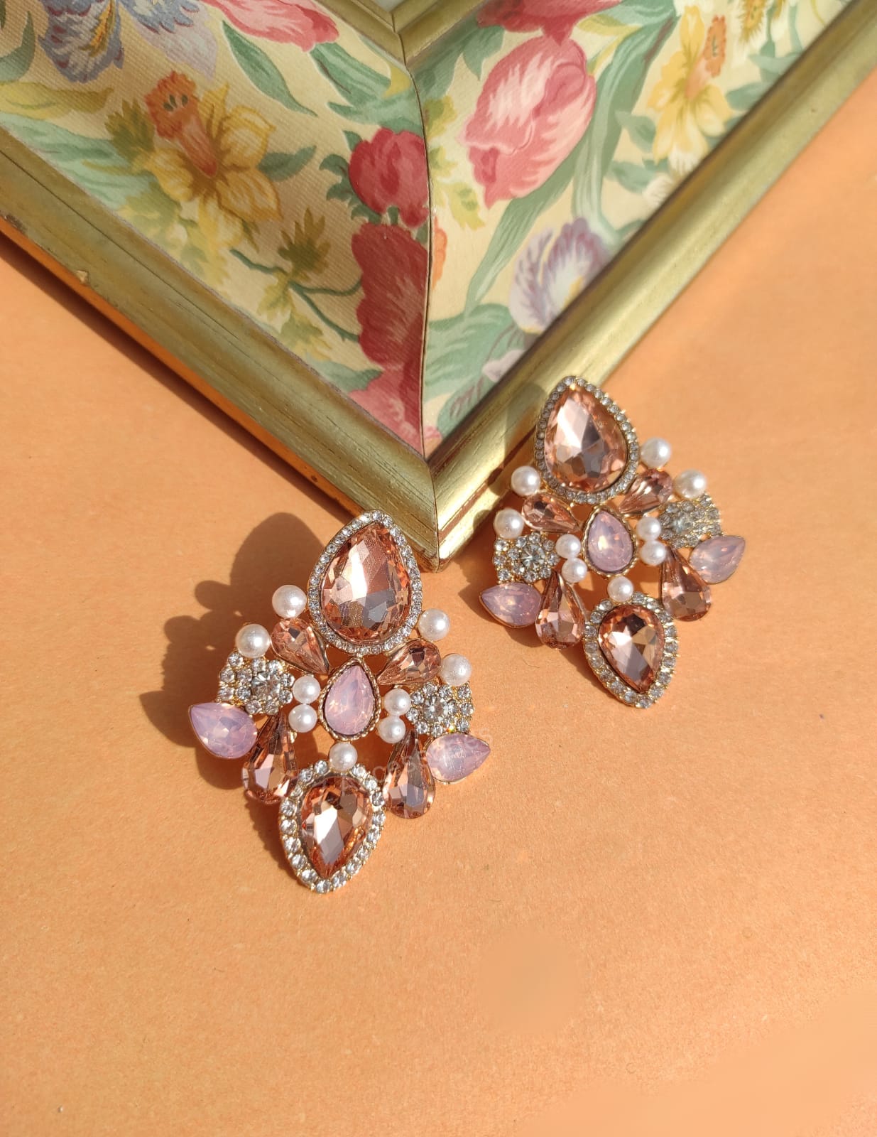 Shampion pink earrings CC-12