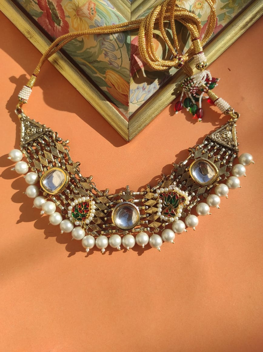 Afghan hybrid kundan choker